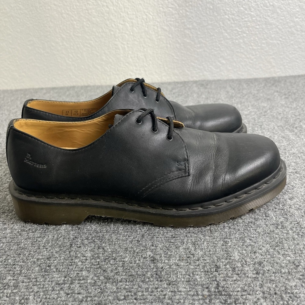 Dr Martens Men's Oxfords Black Leather Size 12 Lace Up Shoes 11838 Doc Martens